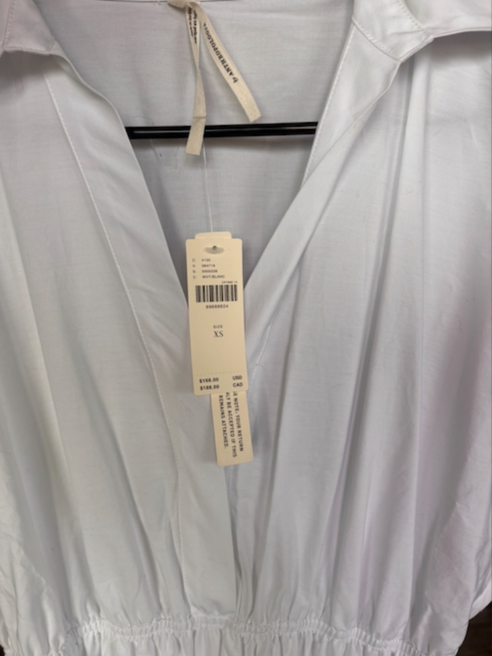 NWT White Somerset Maxi Shirt Dress - XS - Picture 3 of 3